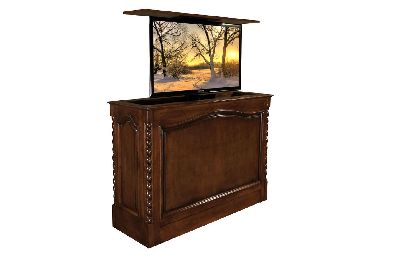 Hidden Tv Cabinet | Pop Up Tv Cabinet | Transitional Tv Intended For Pop Up Tv Stands (View 11 of 15)