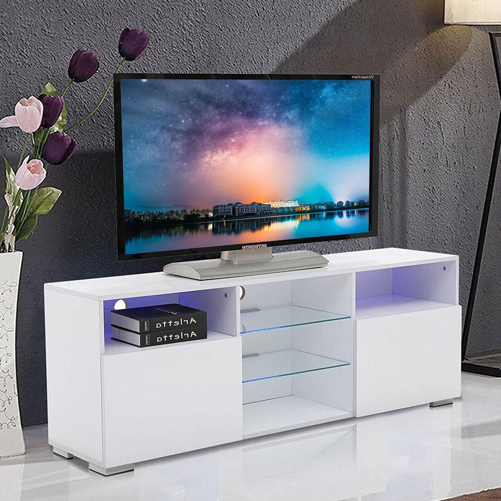 Featured Photo of 15 Ideas of White High Gloss Tv Stands