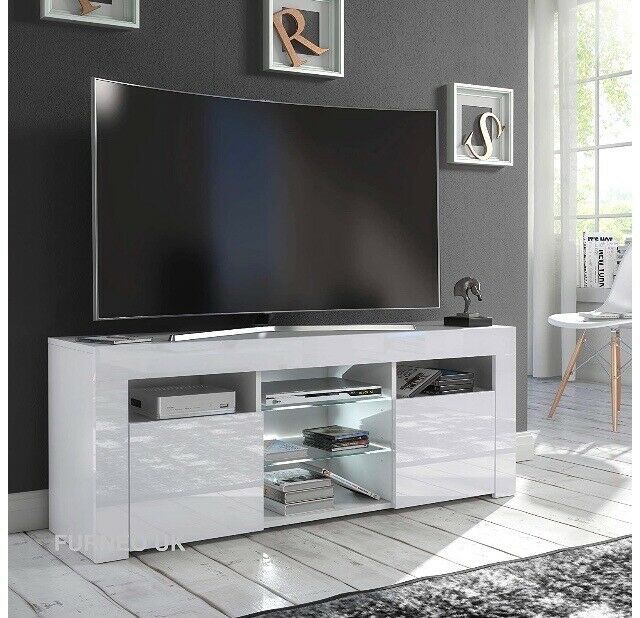 High Gloss White Tv Stand | In Liverpool, Merseyside | Gumtree Inside High Gloss White Tv Stands (View 14 of 15)