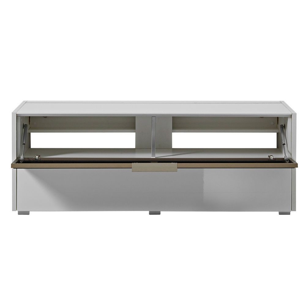 High Gloss White Tv Unit Fabric Acoustic | New Tv Stand 1 With Regard To Gloss White Tv Unit With Drawers (Photo 6 of 15)