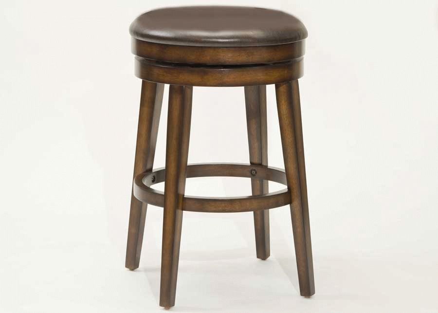 Hillsdale Beechland Backless Swivel Bar Stool In Rustic Oak Within Hanna Oyster Wide Tv Stands (View 14 of 15)