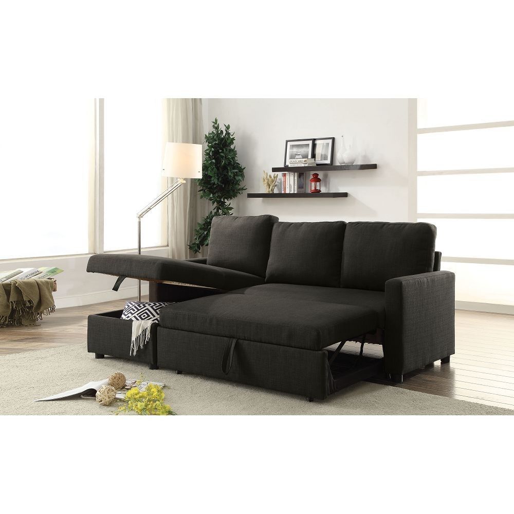 Hiltons Sectional Sofa With Sleeper And Storage Throughout Palisades Reversible Small Space Sectional Sofas With Storage (View 12 of 15)