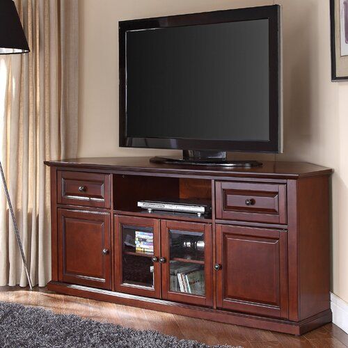 Hokku Designs 60" Corner Tv Stand & Reviews | Wayfair Intended For Corner Tv Stands For 60 Inch Flat Screens (Photo 13 of 15)