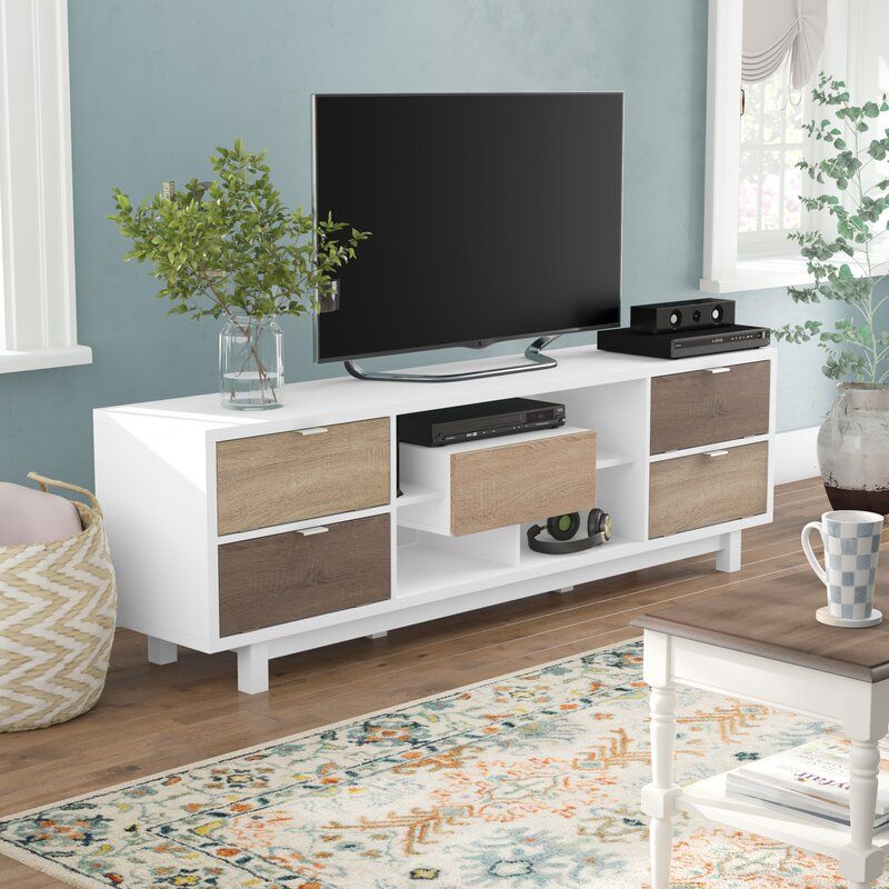 Hokku Designs Tv Stand For Tvs Up To 78" & Reviews | Wayfair With Tenley Tv Stands For Tvs Up To 78&quot; (Photo 7 of 15)