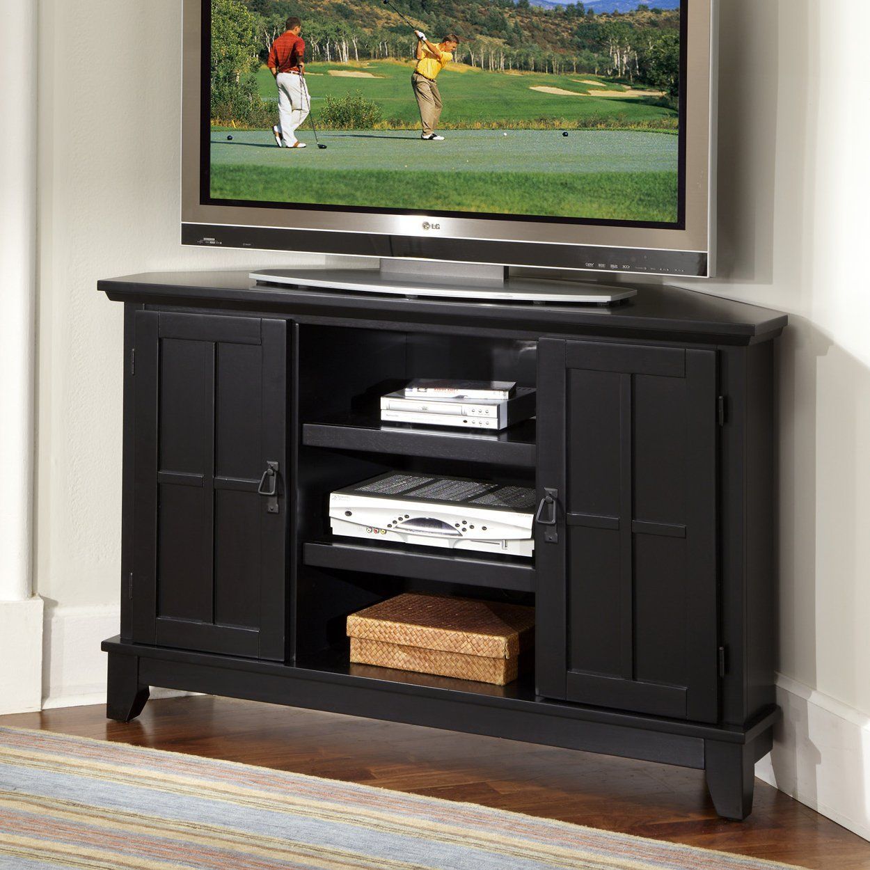 Home Styles 5181 07 Arts Crafts Corner Entertainment Tv In Unique Corner Tv Stands (View 2 of 15)