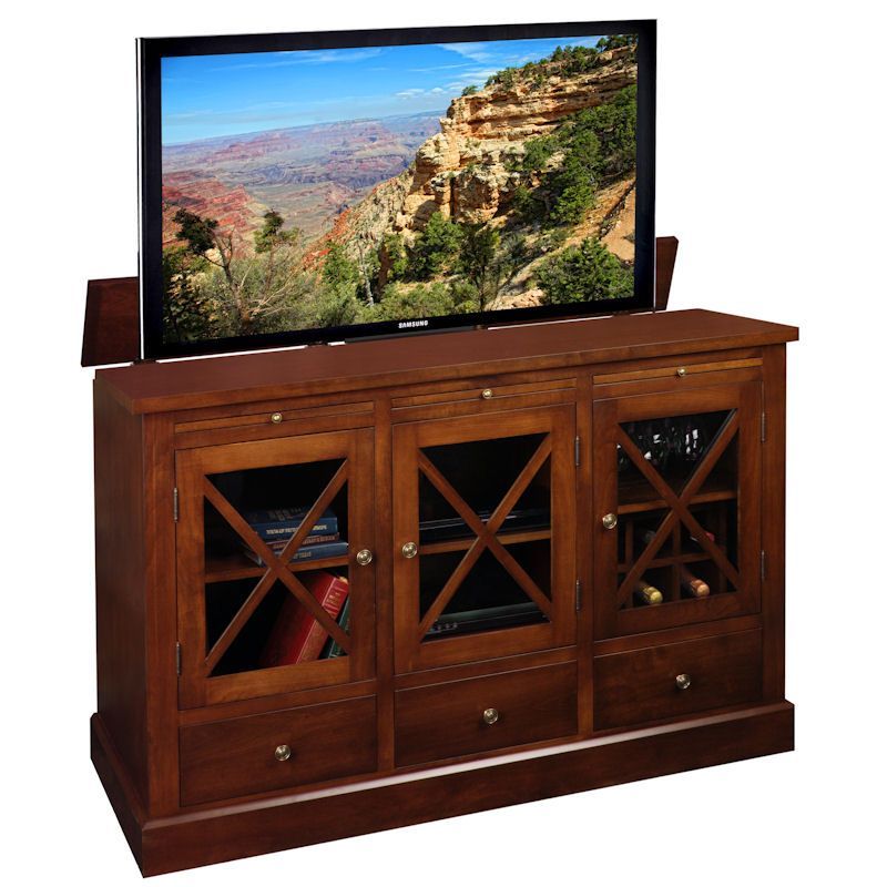 Homestead Tv Lift Cabinettvliftcabinet | Tv Lift With Pop Up Tv Stands (Photo 9 of 15)