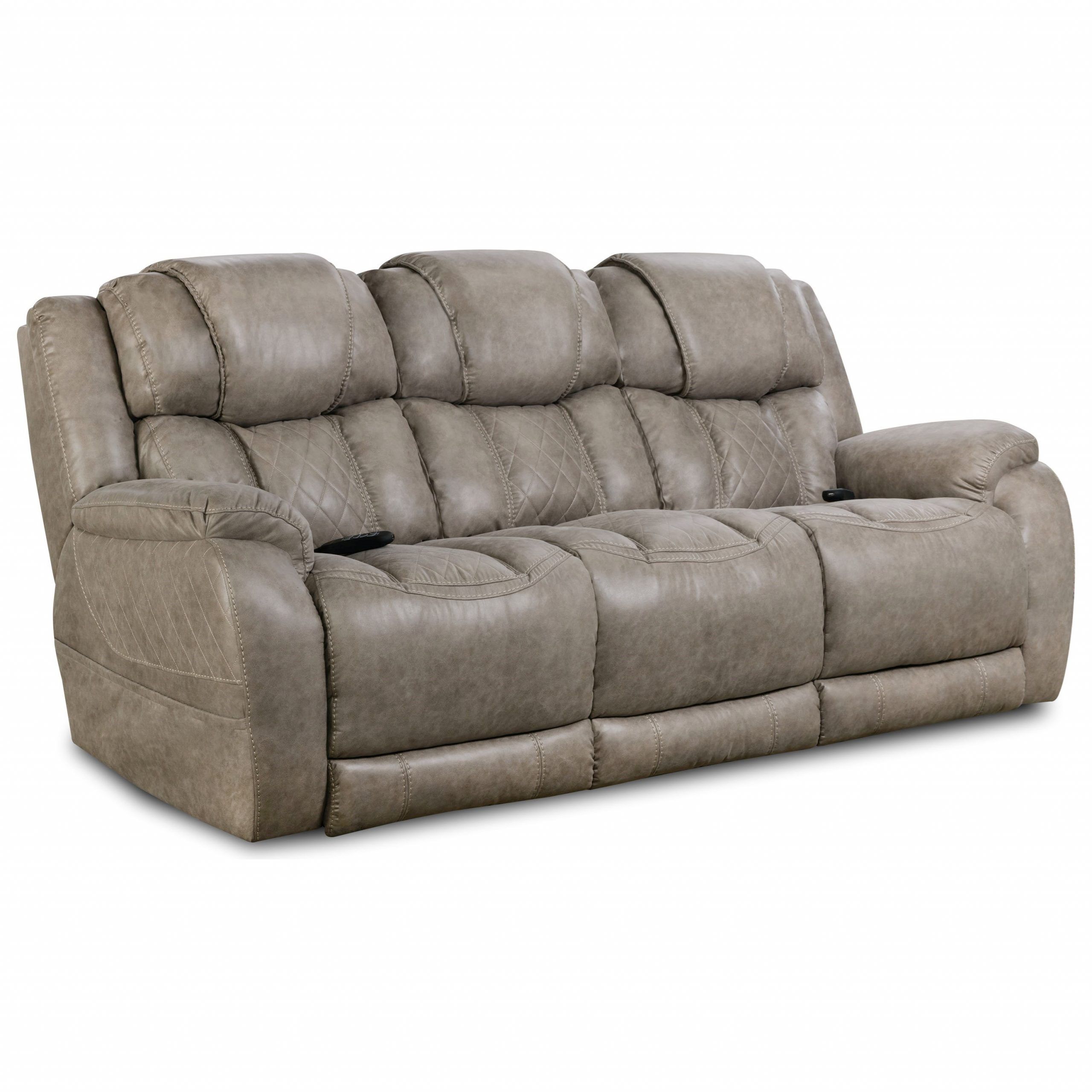 Homestretch 174 Casual Style Double Reclining Power Sofa Throughout Raven Power Reclining Sofas (View 10 of 15)
