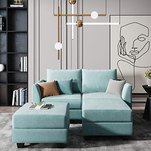 Honbay Convertible Sectional Couch Modular Sofa With Inside Copenhagen Reversible Small Space Sectional Sofas With Storage (View 3 of 15)