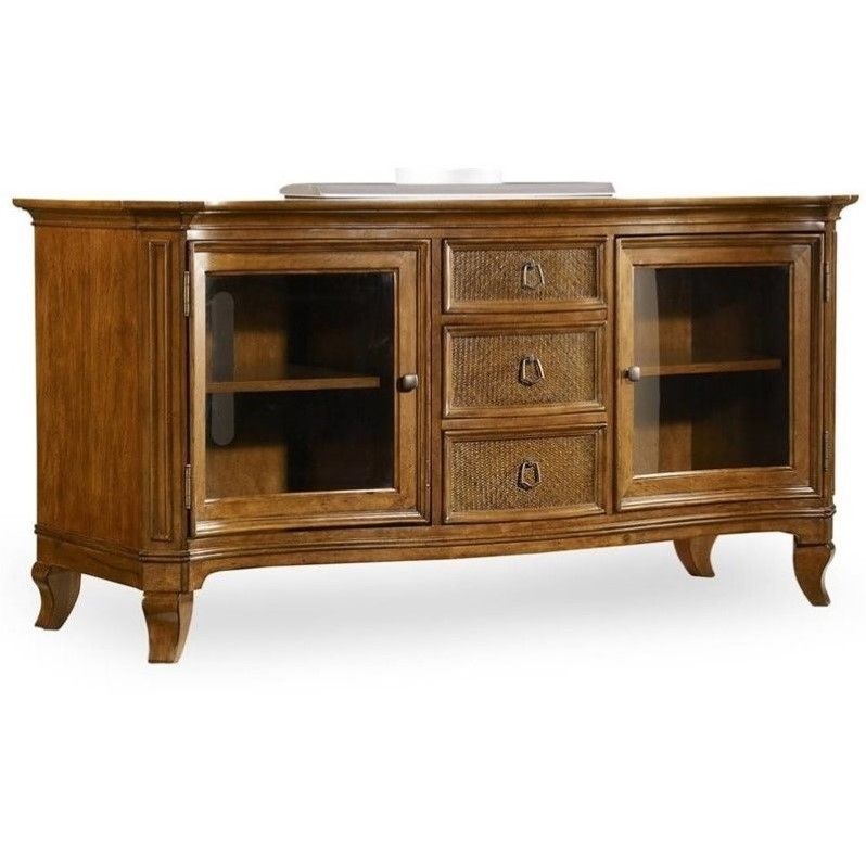 Hooker Furniture Windward 62 Inch Tv Console In Light Within Light Cherry Tv Stands (View 14 of 15)