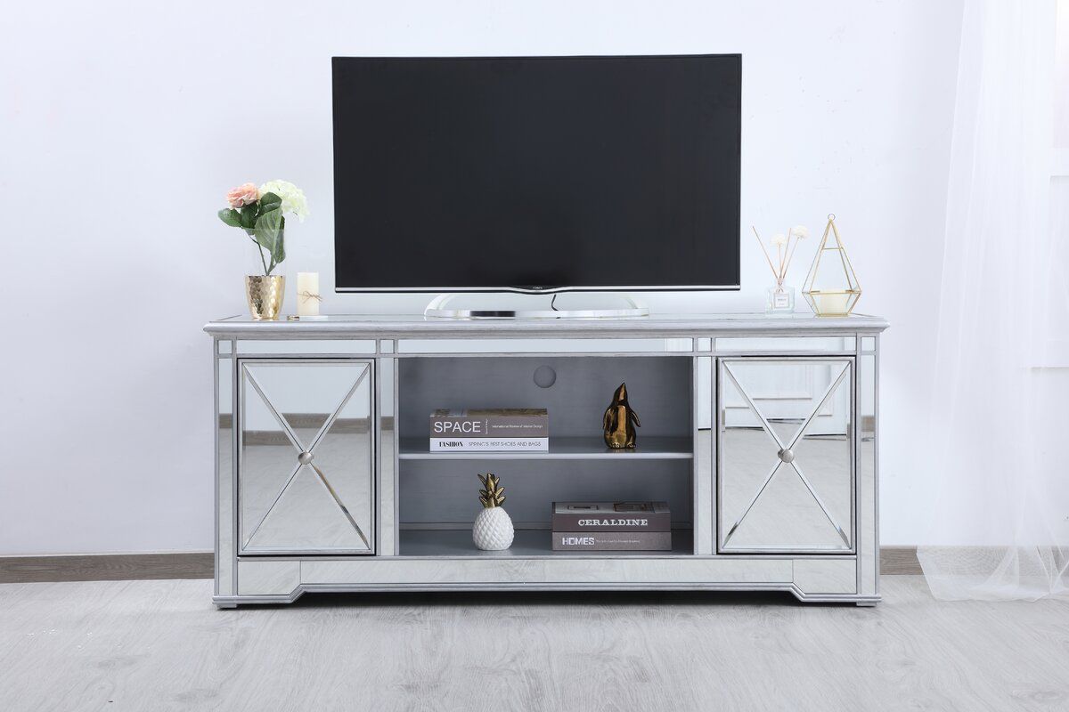 House Of Hampton® Lilianna Tv Stand For Tvs Up To 70 Pertaining To Mirror Tv Cabinets (View 5 of 15)