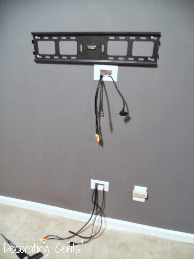 How To Hide Tv Aerial Wires Behind Different Types Of With Tv Hider (Photo 9 of 15)