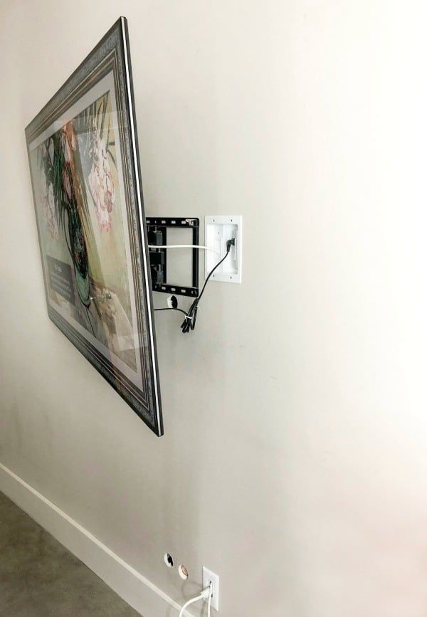 How To Hide Tv Wires On Your Wall Mounted Tv Without Throughout Tv Hider (View 3 of 15)