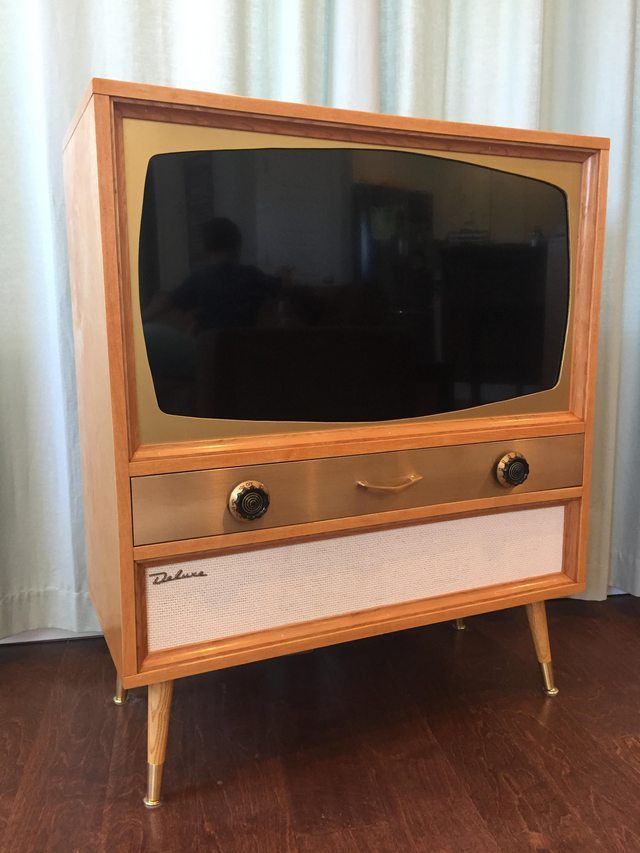 I Built A Mcm Television Cabinet For A Flatscreen Tv Regarding Owen Retro Tv Unit Stands (Photo 10 of 15)