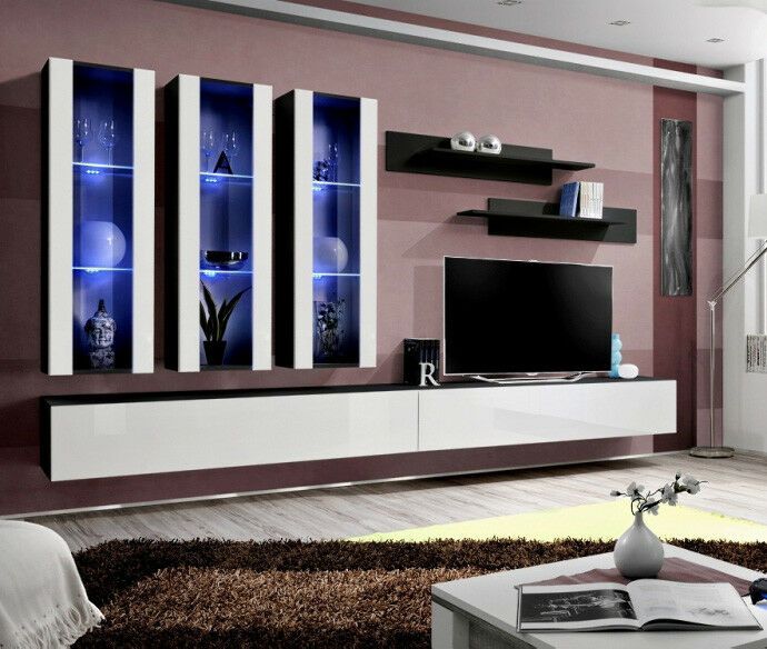 Idea E4 – Modern Tv Wall Unit / Entertainment Center For Modern Tv Units (View 15 of 15)
