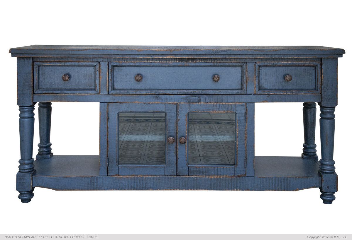 Ifd :: 7333 Aruba Dark Blue Tv Stand Intended For Blue Tv Stands (View 5 of 15)