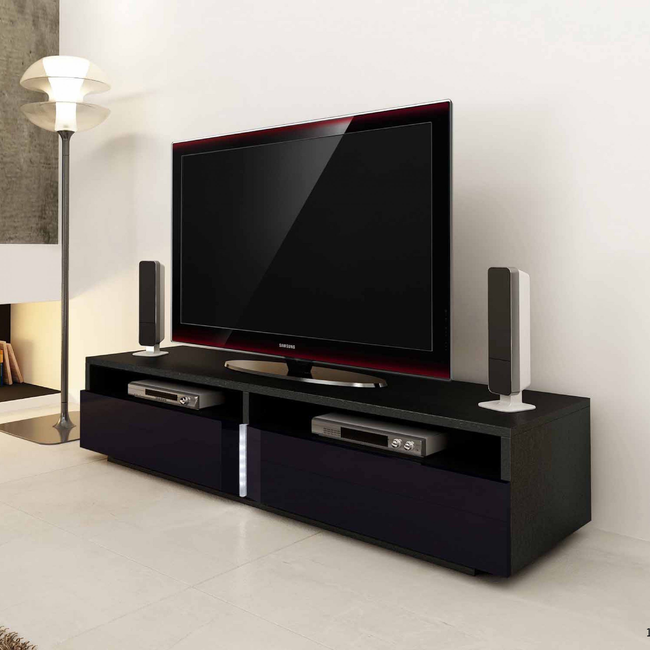 Ika  Luxury Tv Unit With Led Lights – Tv Stands (1856 Throughout Luxury Tv Stands (View 1 of 15)