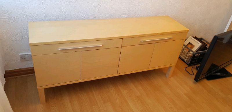Ikea Beech Bjursta Sideboard / Tv Stand / Buffet Cabinet Intended For Beech Tv Stand (View 11 of 15)
