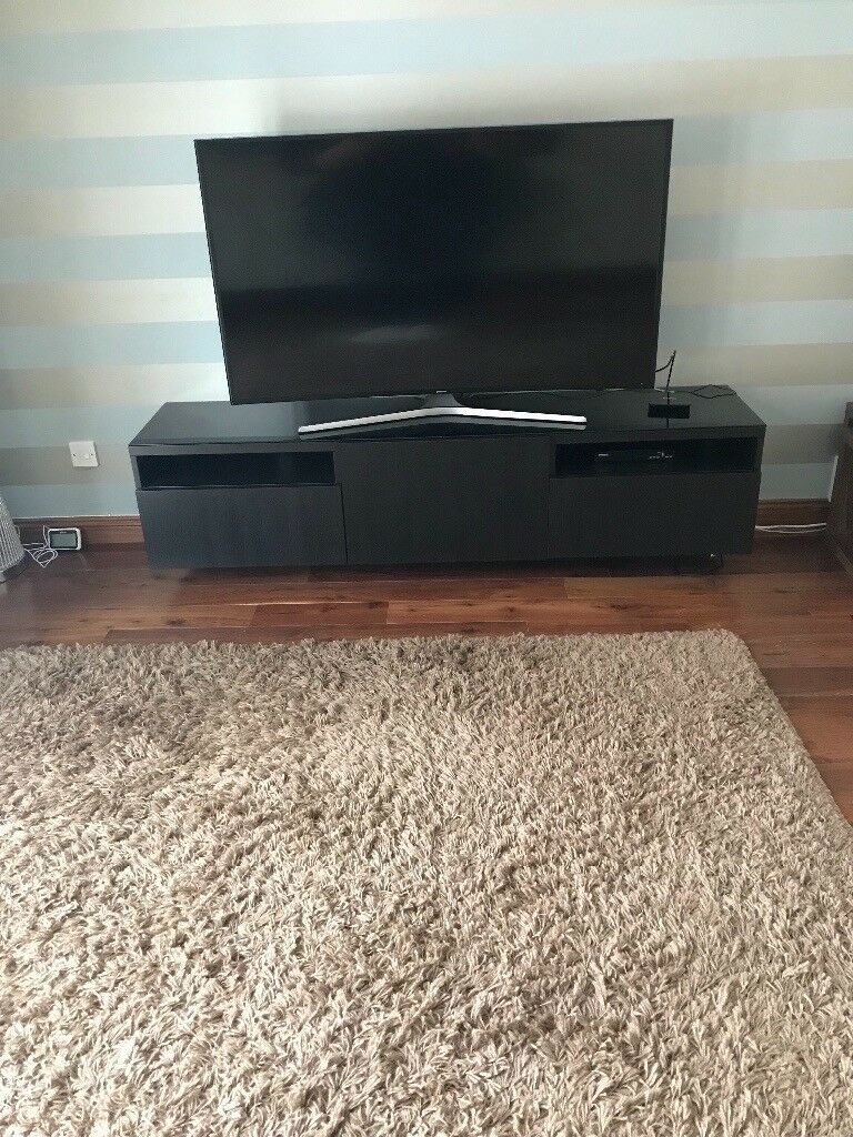 Ikea Besta Floating Tv Stand/unit Lappviken Black Brown With Wall Mounted Tv Cabinet Ikea (Photo 3 of 15)