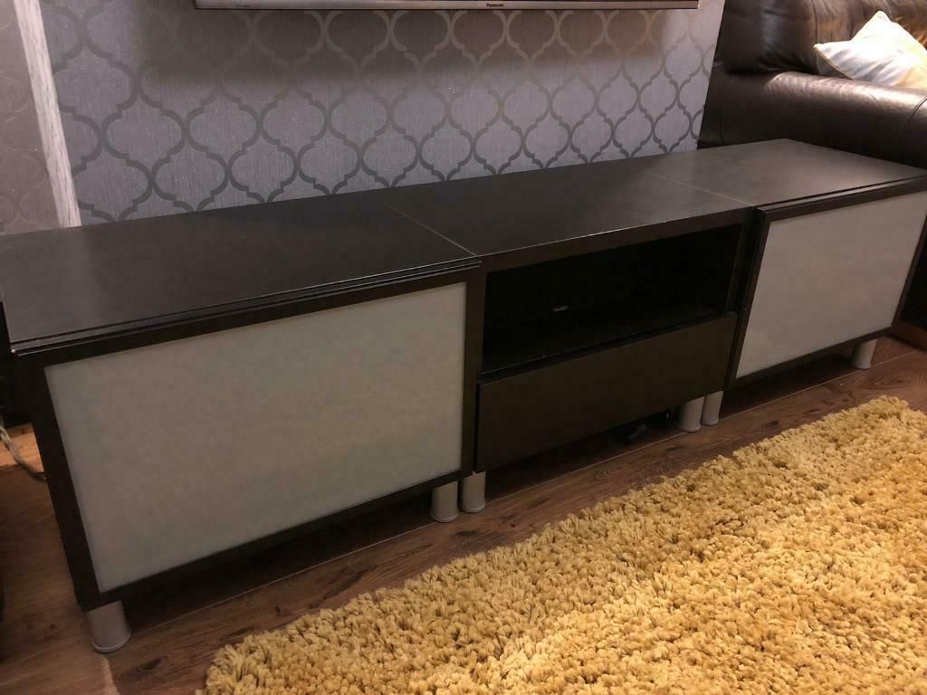 Ikea Besta Tv Unit Bench In Black/brown. | In Hull, East In Tv Bench Unit (Photo 2 of 15)