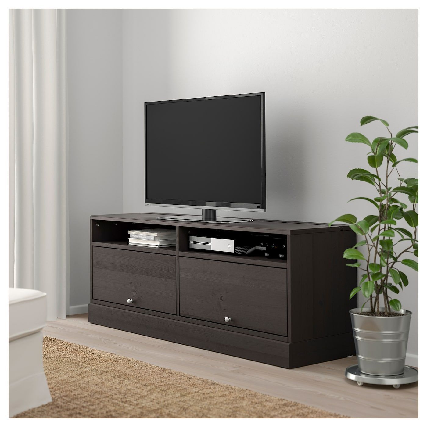 Ikea – Havsta Tv Unit With Base Dark Brown | Tv Unit, Ikea With Tv Bench Unit (View 3 of 15)