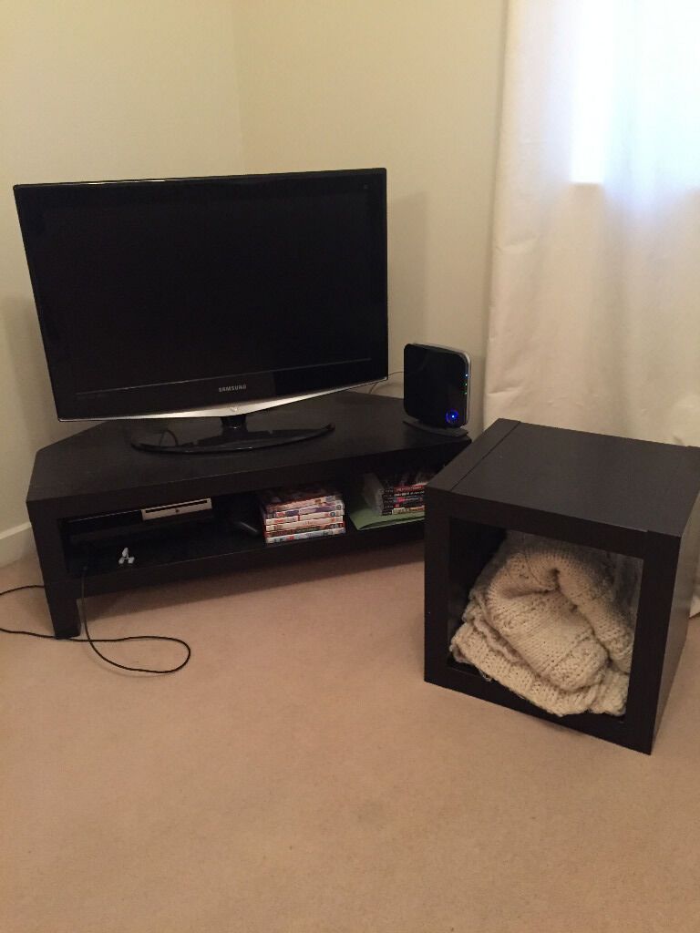 Ikea Lack – Corner Tv Stand / Square Coffee Table / Cube Regarding Square Tv Stands (View 12 of 15)