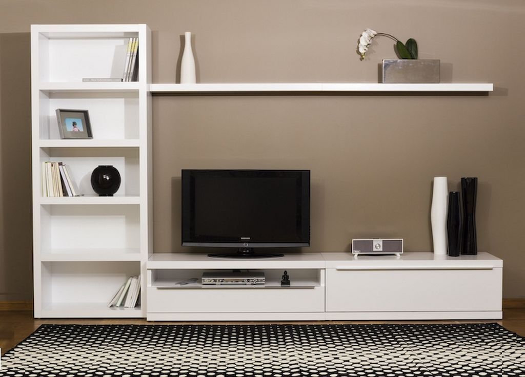 Ikea White Tv Stand: Sweet Couple For Minimalism – Homesfeed In Cream Color Tv Stands (Photo 3 of 15)