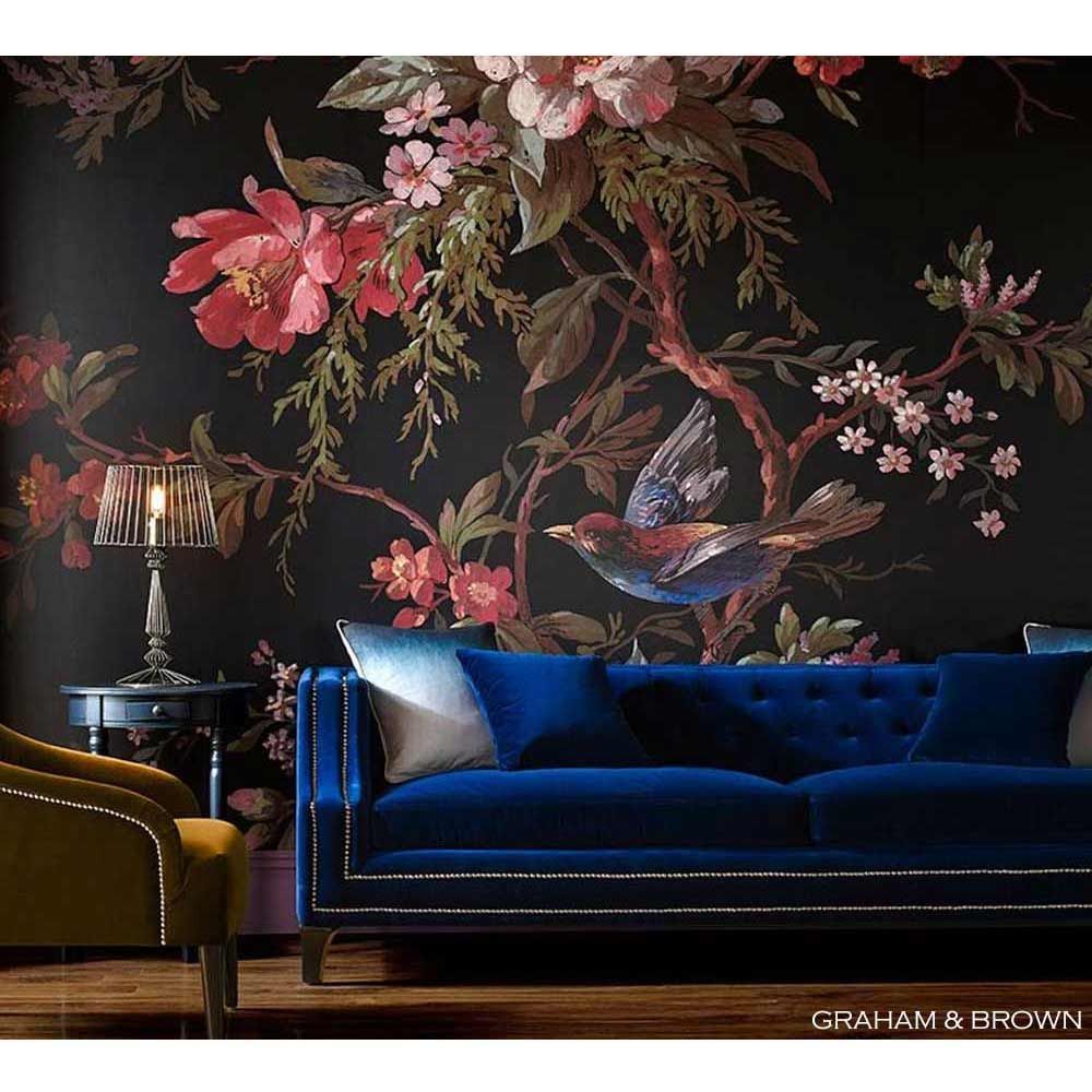 Imperial Blue Velvet Sofa | Luxurious Statement Sofa | Fbc Pertaining To Artisan Blue Sofas (View 10 of 15)