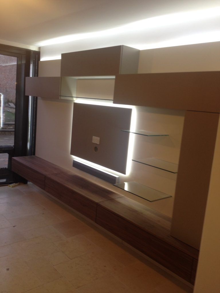 Instyle's White Led Tape Used To Illuminate A Tv Cabinet Intended For Bespoke Tv Cabinet (View 8 of 15)