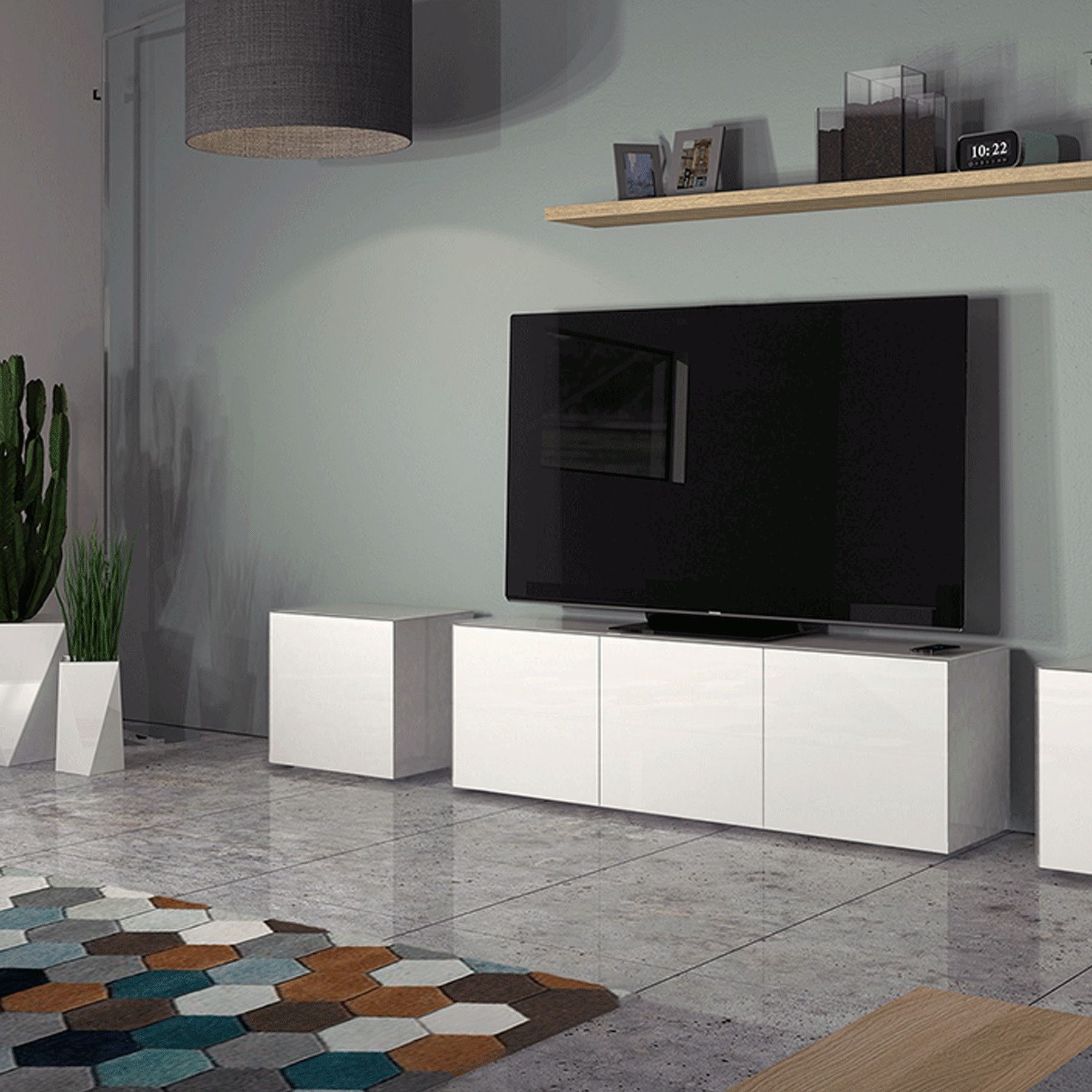 Invictus White Tv Stand For Up To 70" Tvs Pertaining To Kinsella Tv Stands For Tvs Up To 70" (View 15 of 15)