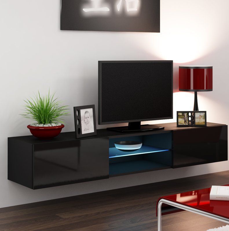 Jaggers Floating Tv Stand For Tvs Up To 78 Inches For Floating Glass Tv Stands (View 1 of 15)