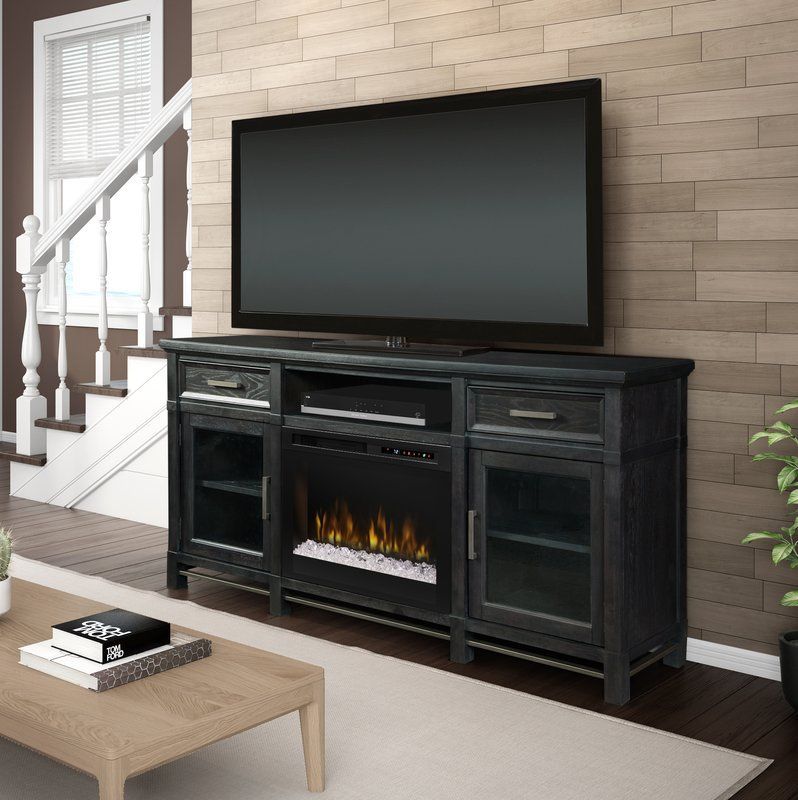 Jane Tv Stand For Tvs Up To 65" With Fireplace | Tv Stand Throughout Tiva White Ladder Tv Stands (Photo 11 of 15)