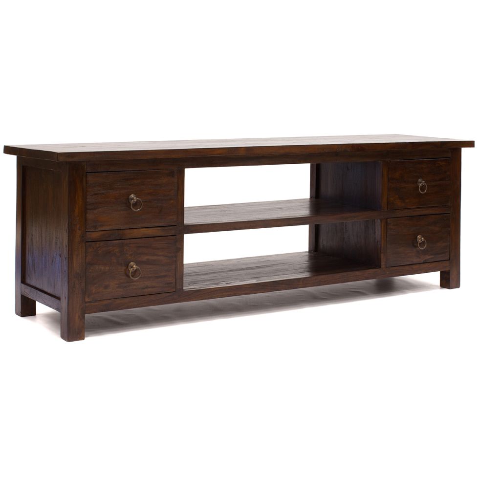 Java| This Large Rustic Teak Tv Stand Has Classic Style For Rustic Looking Tv Stands (Photo 13 of 15)