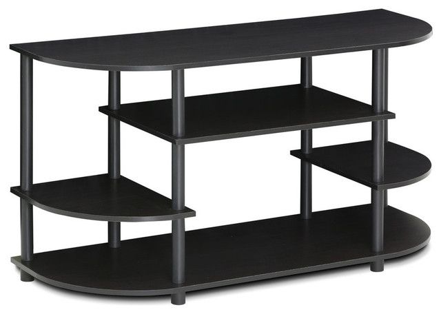 Jaya Simple Design Corner Tv Stand – Transitional With Regard To Furinno Jaya Large Tv Stands With Storage Bin (View 4 of 15)