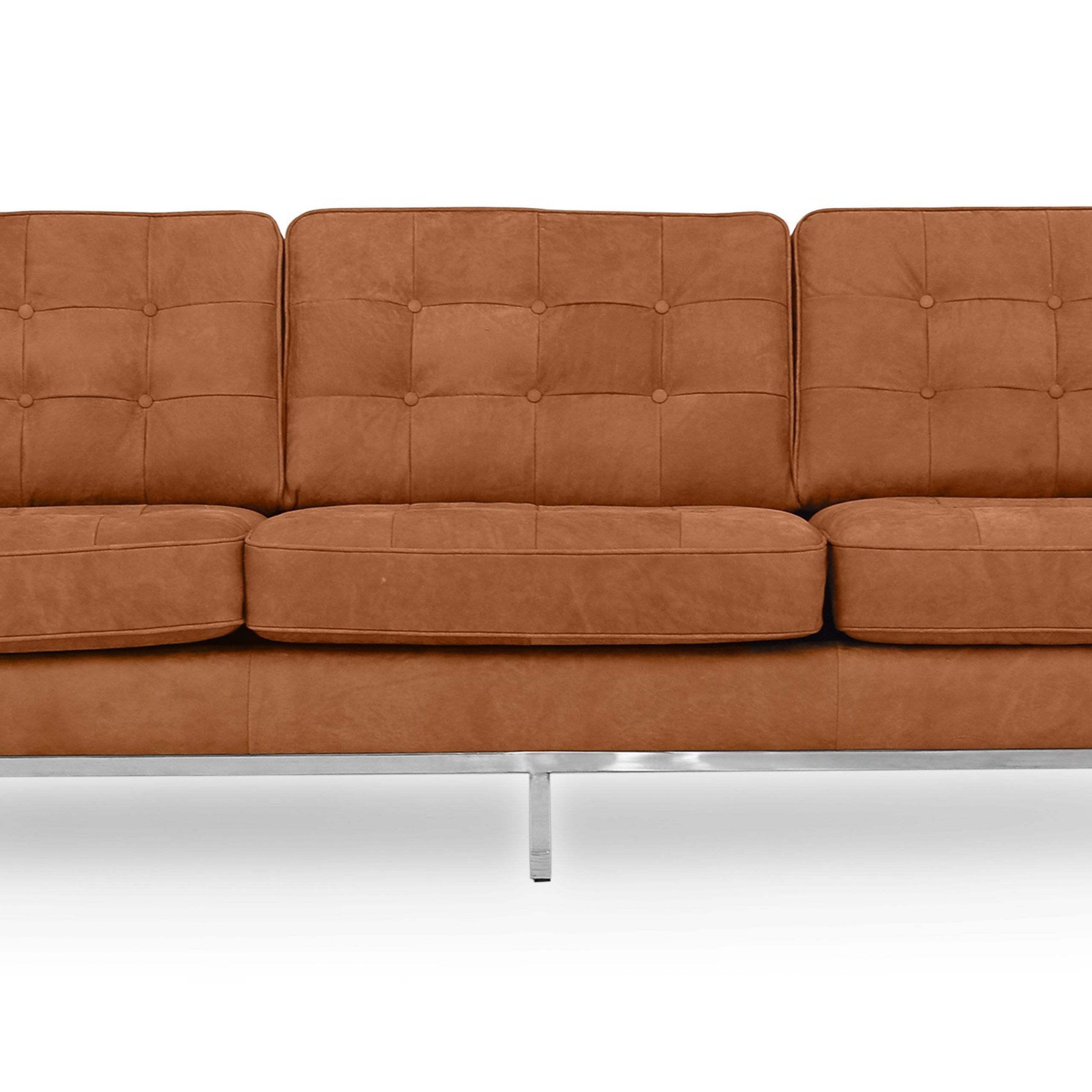 Kardiel Florence Mid Century Modern 89" Sofa, Cognac Full With Regard To Florence Mid Century Modern Right Sectional Sofas (View 1 of 15)