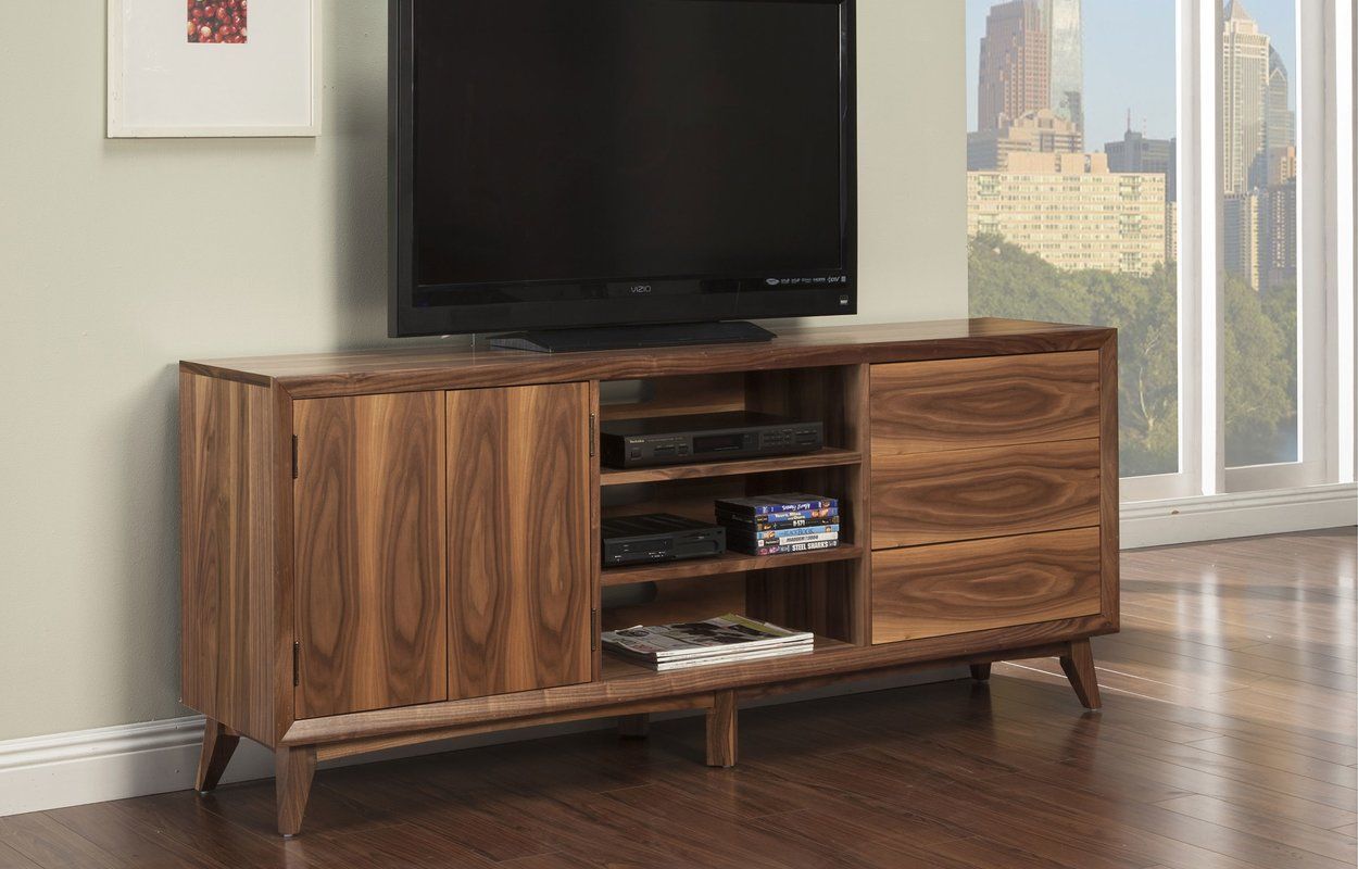 Karp Tv Stand For Tvs Up To 85" | Tv Stand, Basement In Griffing Solid Wood Tv Stands For Tvs Up To 85&quot; (View 3 of 15)