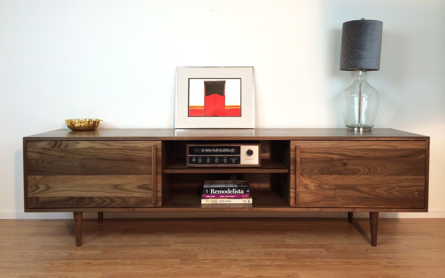 Kasse Credenza / Tv Stand 84 In Solid Walnut Inside Walnut Tv Stand (View 14 of 15)