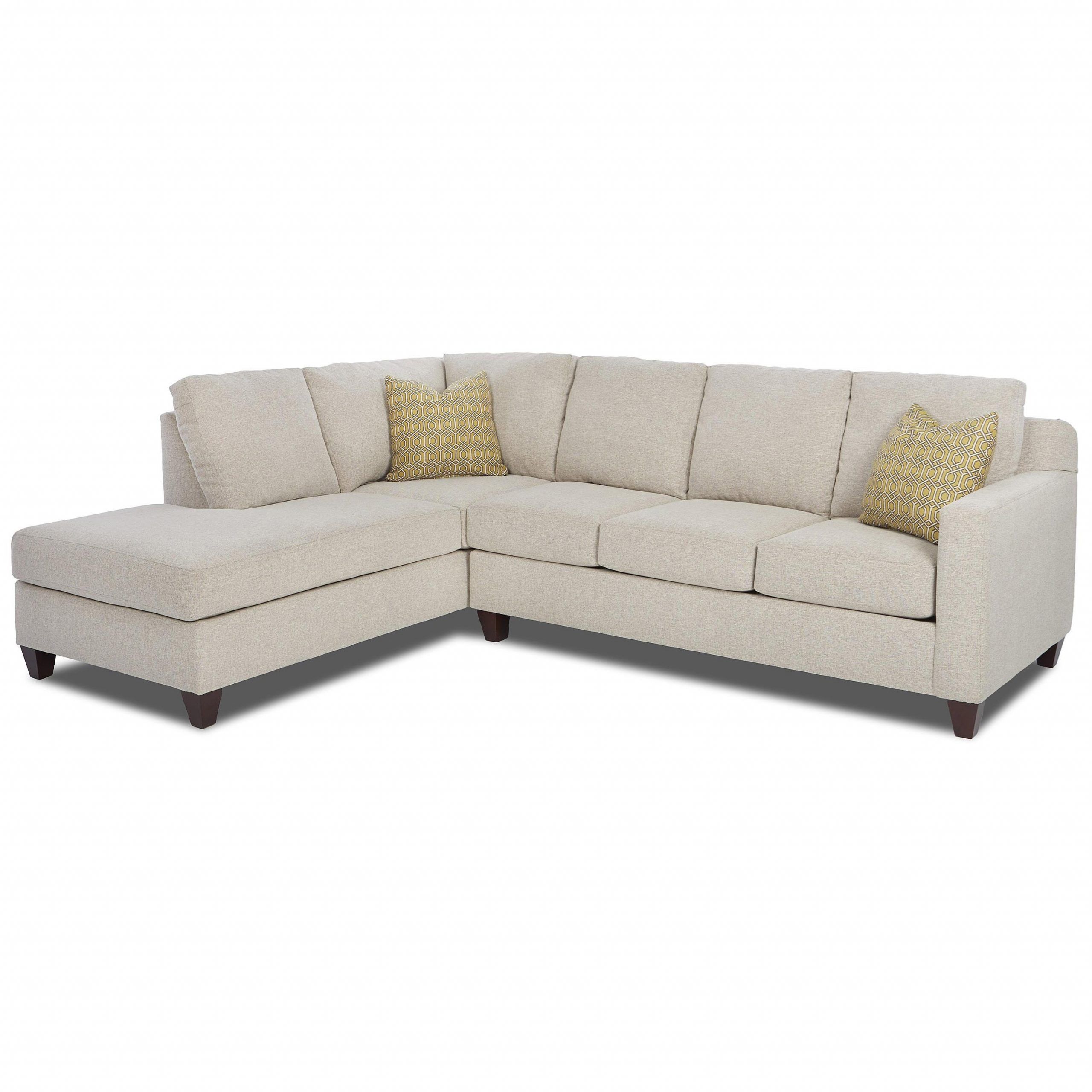 Klaussner Bosco Contemporary 2 Piece Sectional With Left Regarding Hannah Left Sectional Sofas (View 5 of 15)
