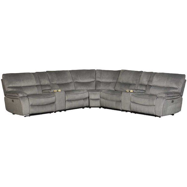 Klaussner International Thomas 7 Piece Power Reclining With Magnus Brown Power Reclining Sofas (Photo 13 of 15)