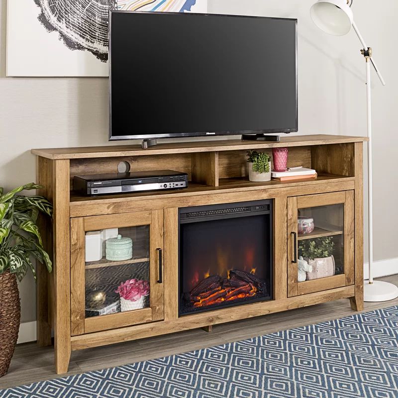 Kohn Tv Stand For Tvs Up To 65" With Fireplace Included Pertaining To Lorraine Tv Stands For Tvs Up To 60" With Fireplace Included (View 3 of 15)