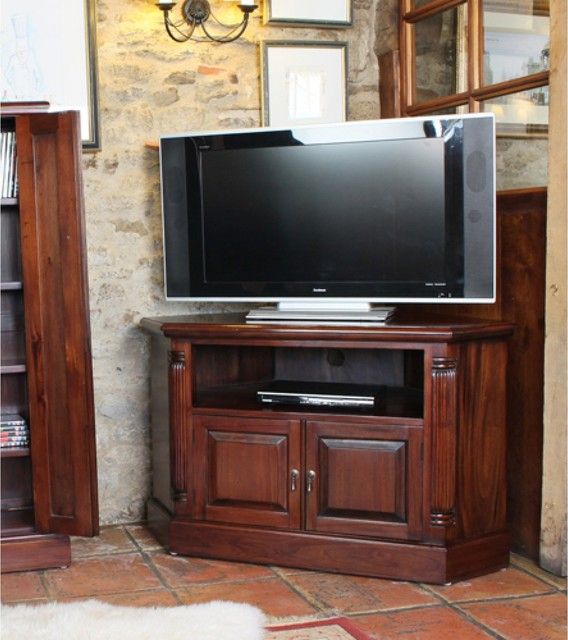 La Roque Corner Television Cabinet – Contemporary – Tv With Regard To Modern Corner Tv Units (View 7 of 15)