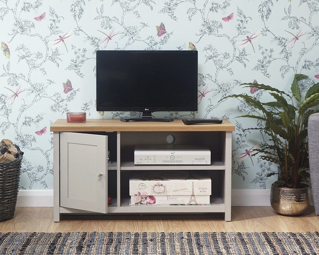 Lancaster Grey Small Tv Unit – One Stop Furniture Online Regarding Lancaster Small Tv Stands (Photo 2 of 15)