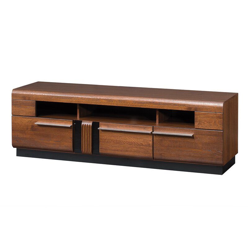 Latitude Run Catie Solid Wood Tv Stand For Tvs Up To 70 Inside Miconia Solid Wood Tv Stands For Tvs Up To 70" (View 14 of 15)