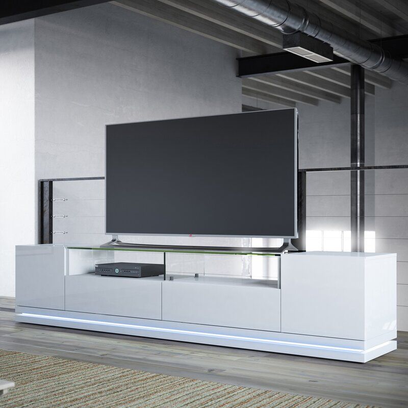 Latitude Run Lasker Tv Stand For Tvs Up To 88 Inches Regarding Ailiana Tv Stands For Tvs Up To 88" (View 12 of 15)