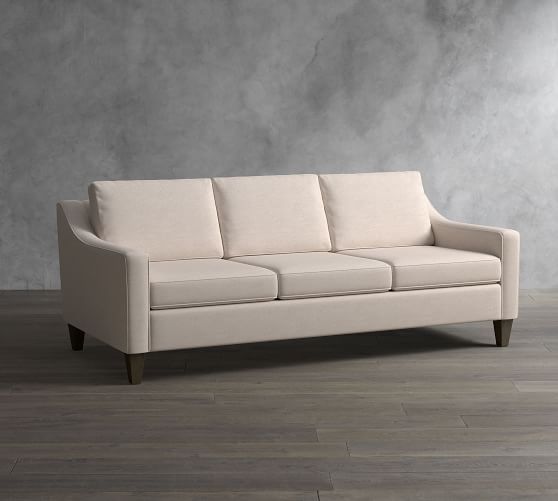 Laurel Fabric Sofa | Pottery Barn | Upholstered Sofa, Sofa Pertaining To Laurel Gray Sofas (View 14 of 15)