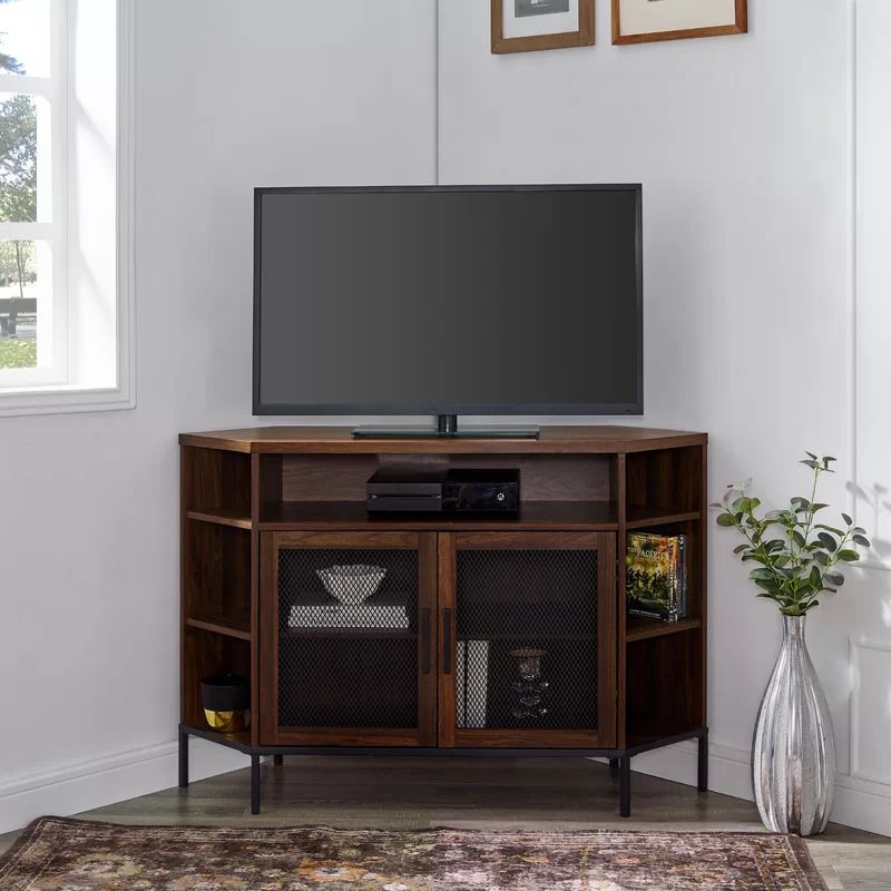 Laurel Foundry Modern Farmhouse Dominick Corner Tv Stand Within Wayfair Corner Tv Stands (View 8 of 15)