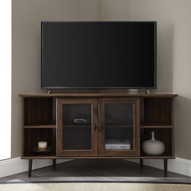 Laurel Foundry Modern Farmhouse Gerardo Corner Tv Stand Within Twila Tv Stands For Tvs Up To 55" (Photo 6 of 15)