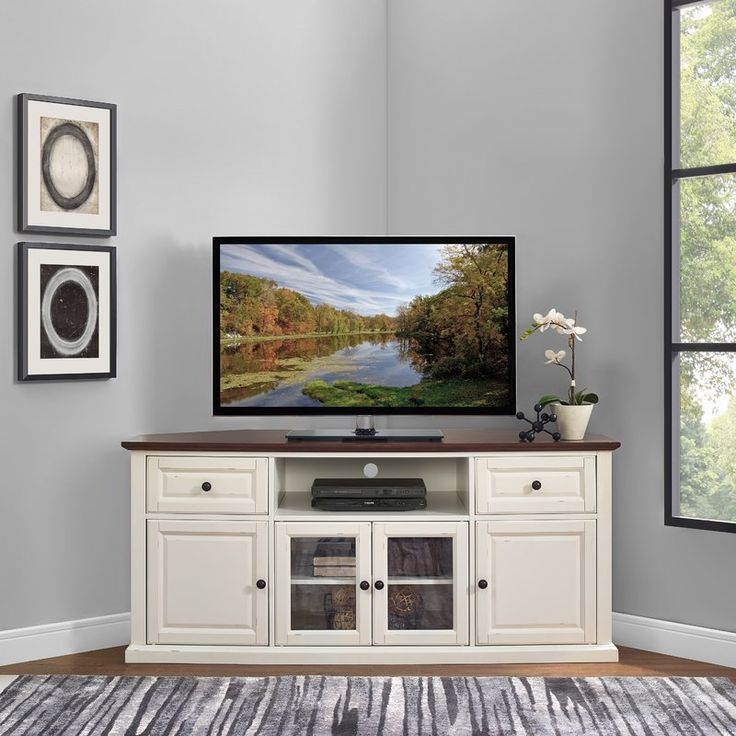 Laxton Tv Stand For Tvs Up To 60 & Reviews | Birch Lane Intended For Camden Corner Tv Stands For Tvs Up To 60" (View 8 of 15)