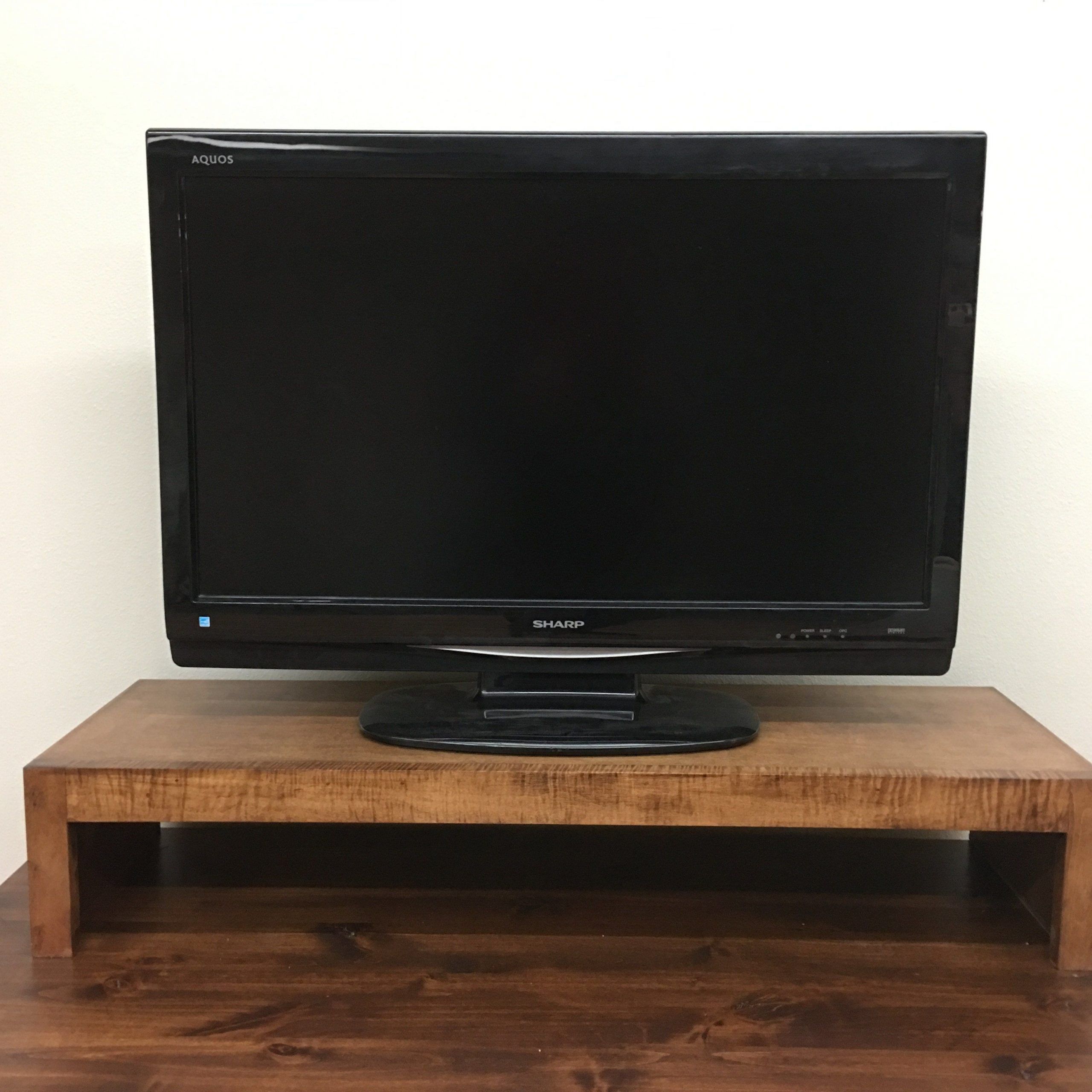 Led Modern Tv Riser Stands In Maple | Tv Riser, Rustic Intended For Tv Riser Stand (View 2 of 15)