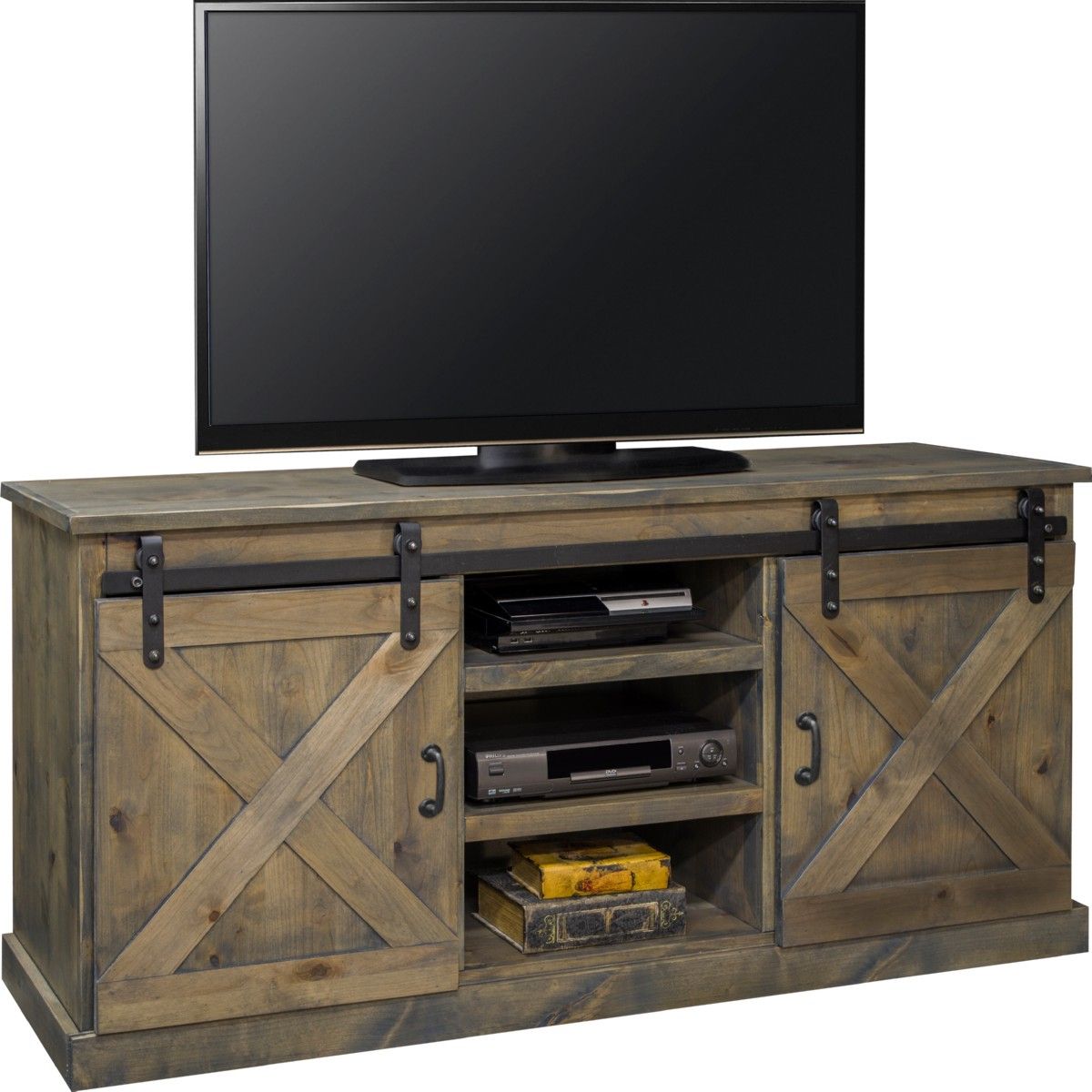 Featured Photo of 15 Collection of Rustic Country Tv Stands in Weathered Pine Finish