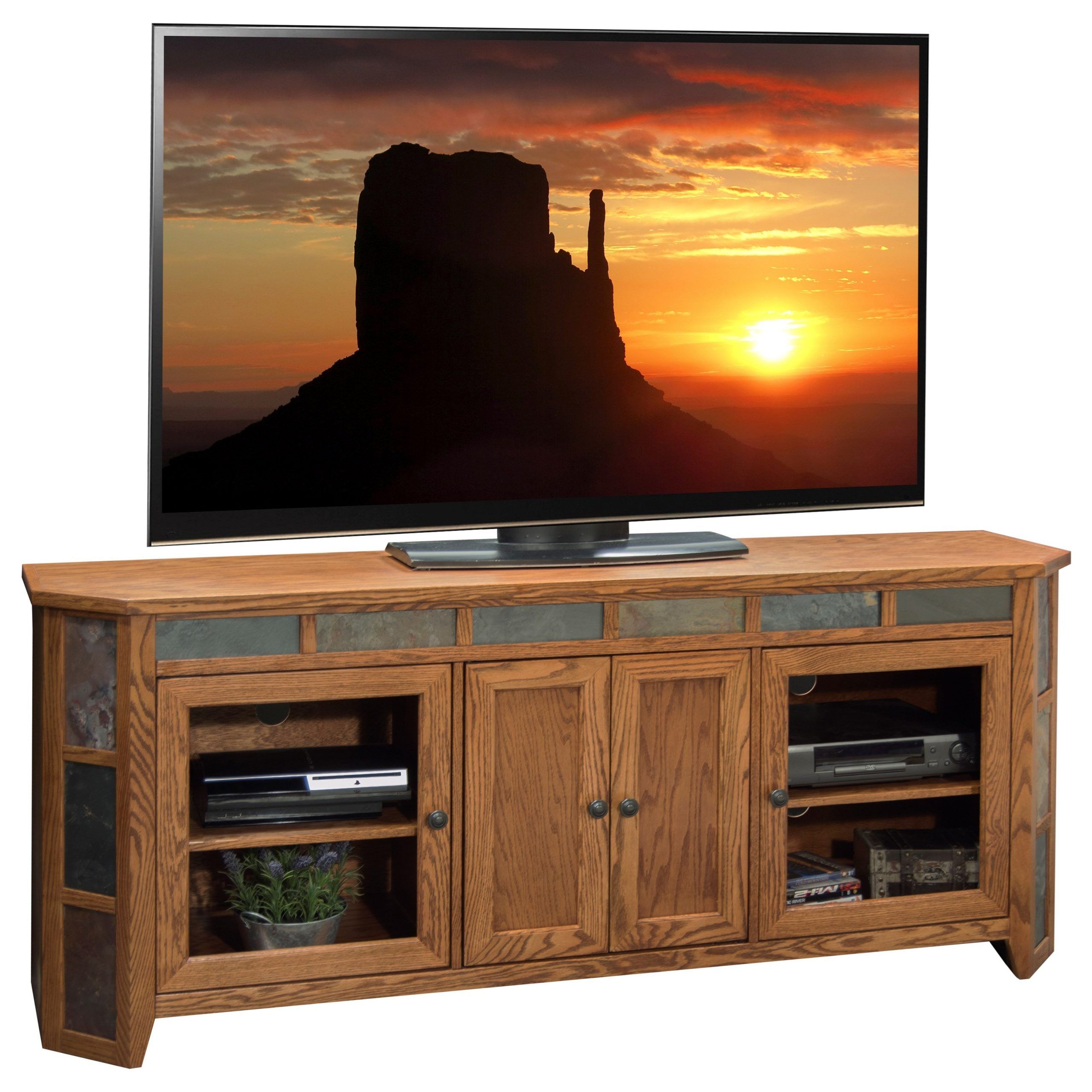 Legends Furniture Oak Creek Oc1256.gdo 72" Tv Console With With Regard To Slim Tv Stands (Photo 15 of 15)